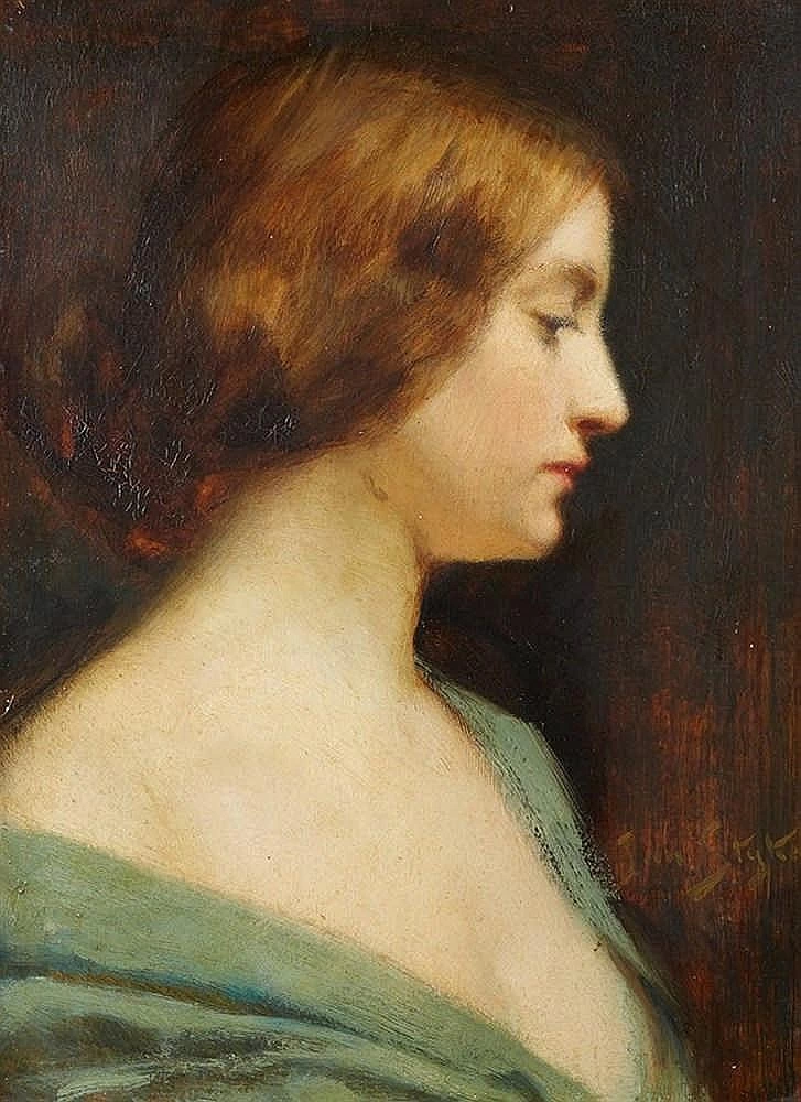 Ritratto di donna di profilo